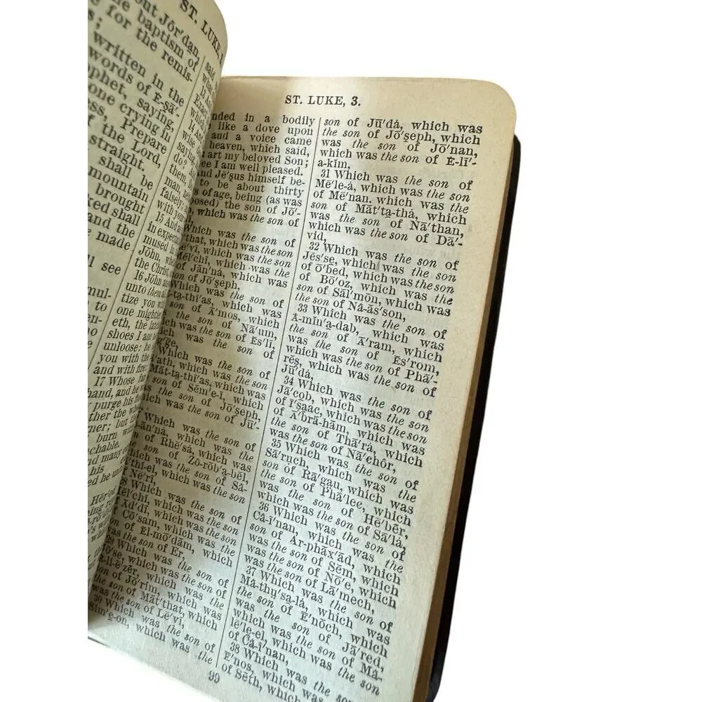 Antique New Testament Holman KJV Pocket‎ Bible c1900 1912 Inscription Church